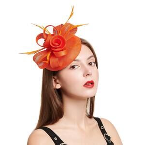 3695 Fascinators Hats Women Vintage Wedding Fashion Headband Clip Church
